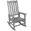 Chaise berçante de patio en bois avec assise large et dossier haut-1280313366