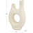 Paper Mache Abstract Rounded Decorative Vase with Double Openings-1582111455