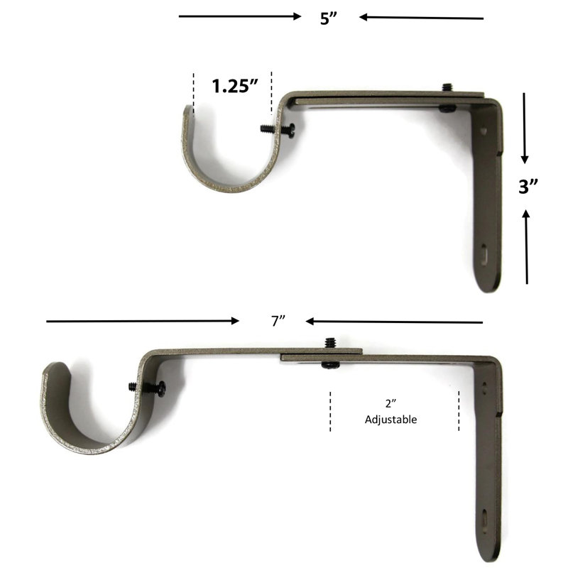 Support de fixation de 3,12 po Perras, Or antique