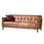 Burgoon 3 Seater Faux Leather Sofa