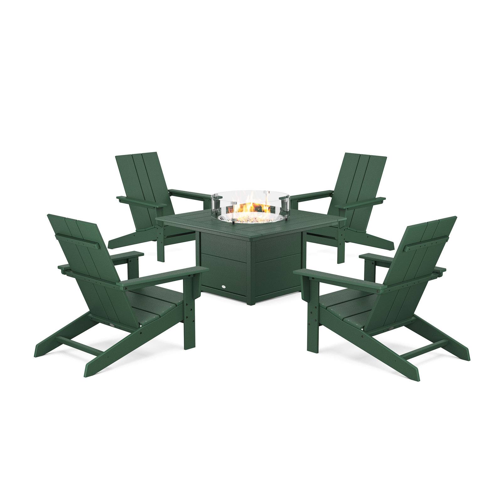 4-Person Patio Seating Group, Green