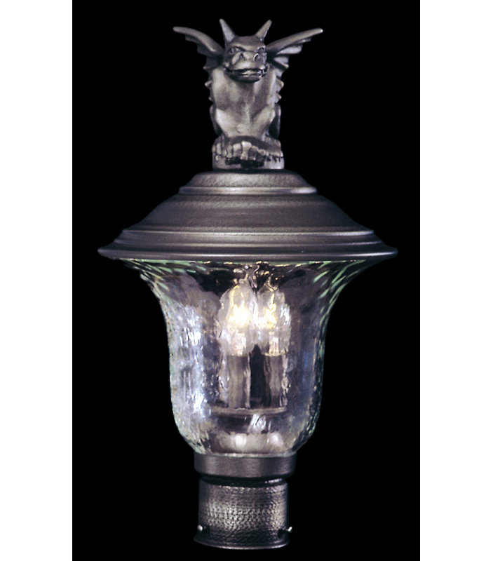 Tête de lanterne d’extérieur 3 lumières Vogel, 19 po x 10,5 po, Bronze Sienne
