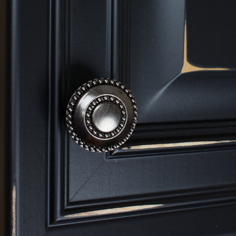 1 3/8" Diameter Mushroom Knob Multipack, Brushed Pewter