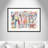 Borchard 'Figures in Motion' Framed Acrylic Painting Print