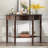 Rustic Half Moon Console Table with Drawer and Shelf-780461150