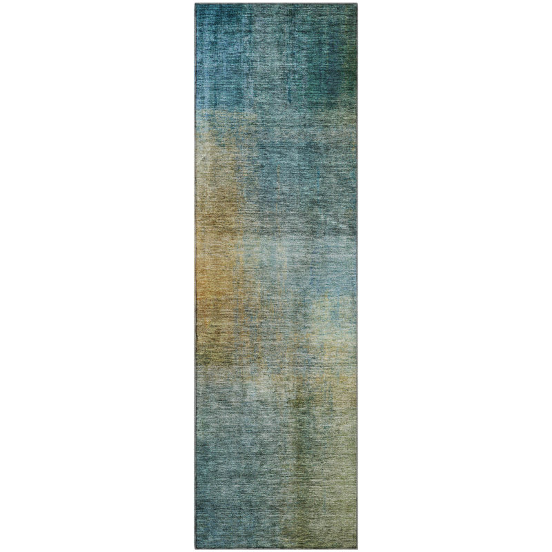 Premium Machine Washable Wayne AMF1096 Modern Rug, Runner 2'3" x 7'6"