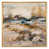 Toile avec cadre flottant or
