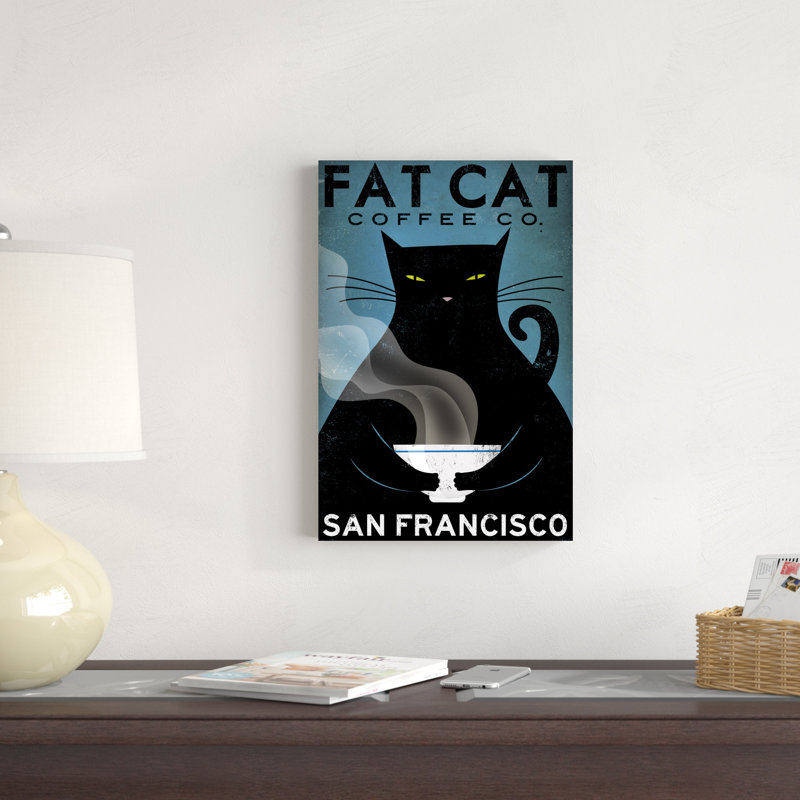 " Cat Coffee " by Ryan Fowler, 18" H x 12" W