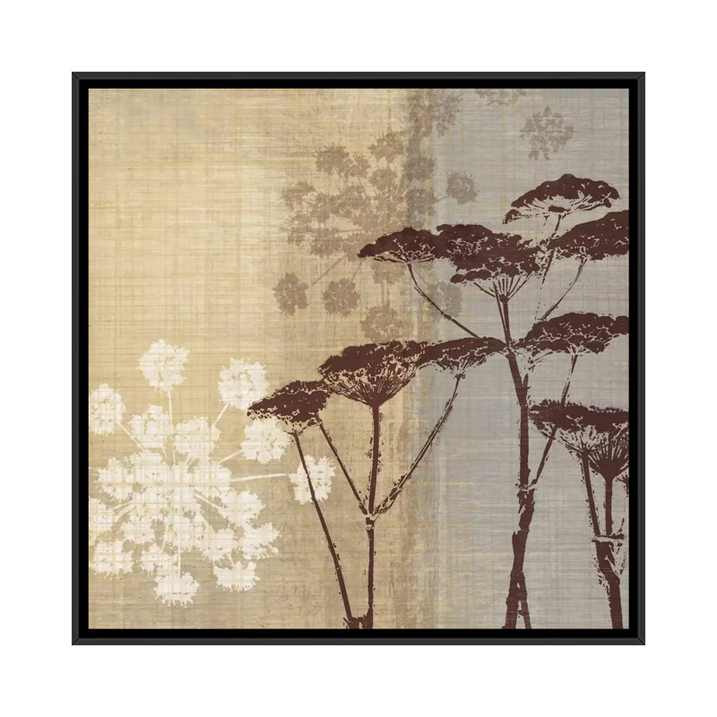 « dentelle ii », reproduction d’impression sur toile tendue, H 18 po x l 18 po x P 1,5 po, Toile avec cadre noir