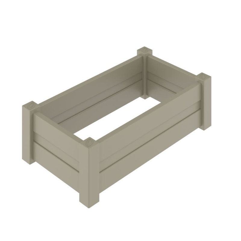 Raised Garden Bed, 15.75" H x 53.81" W x 29.81" D, White