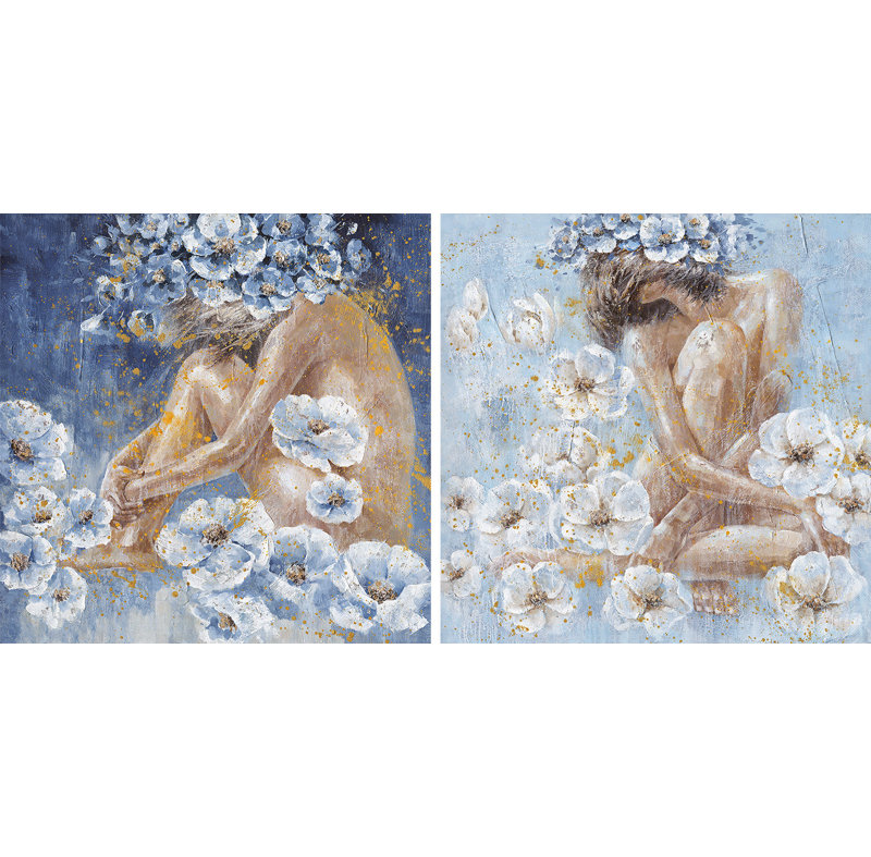 Nymphs - 2 Piece Wrapped Canvas Print
