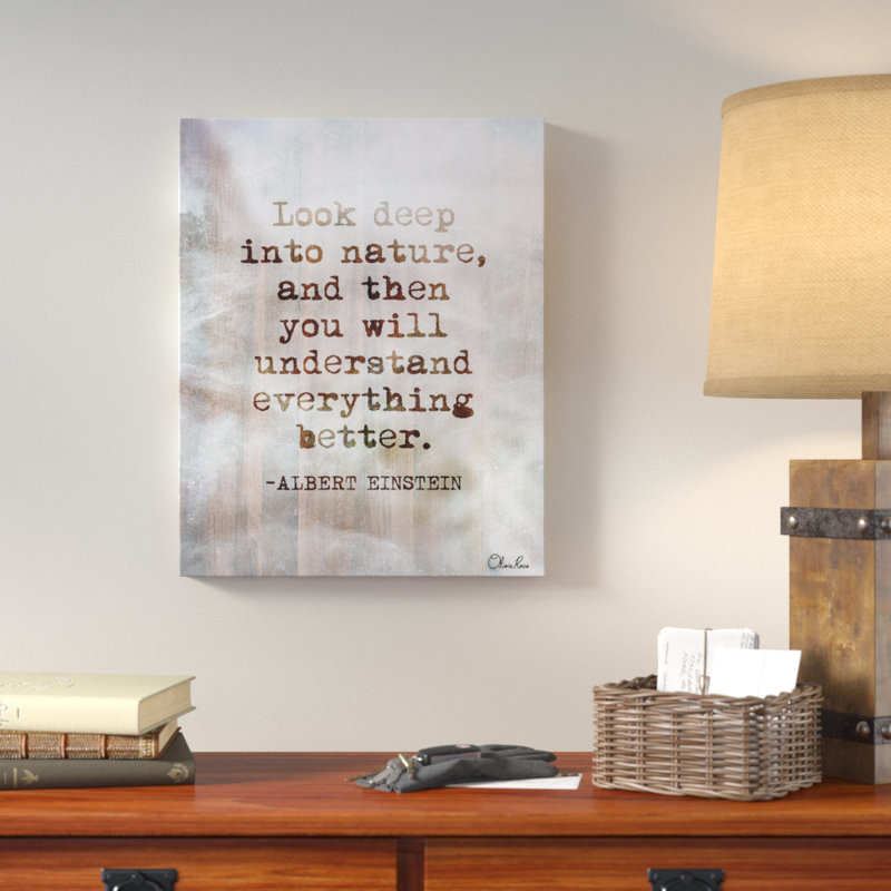 " Einstein Quote ", 16" H x 12" W x 1.5" D