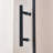 34-35.5"W X 75"H Pivot Single Swing Shower Door, Aluminium Alloy, 1/4" (6Mm) Thick SGCC Tempered Clear Glass., Shower Door