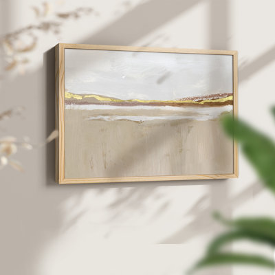 Gilded Expanse I -Framed Print - Restickable