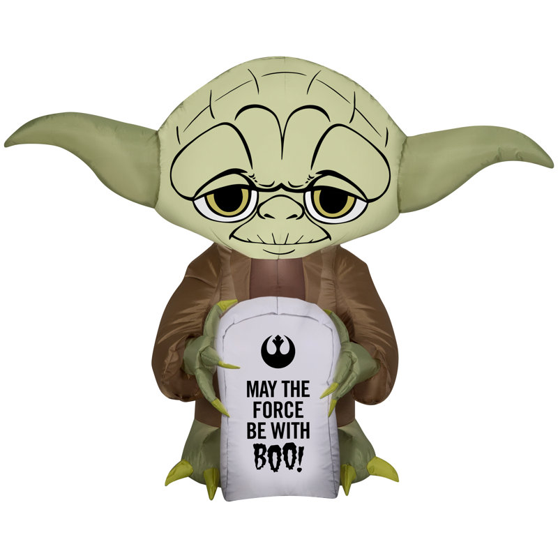 Star Wars Stylized Yoda with Tombstone Inflatable
