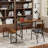 Samir 4-Piece MDF Dining Table Set with Metal Legs