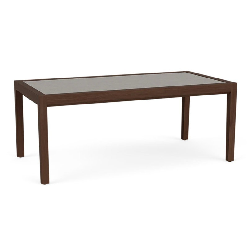 Brooklyn Solid Wood Coffee Table, Earthen Twill HPL, Cherry, 16'' H x 40'' L x 20'' W