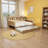Natural Wood Full Size Daybed with Trundle Bed, Built-in Study Desk & Storage Shelves | Space-Saving Multi-Functional Furniture-103049659-104773353