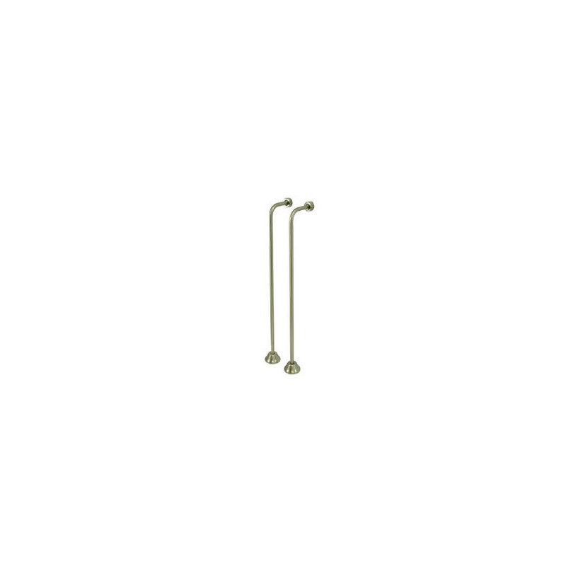 Vintage Single Offset Bath Supply, Satin Nickel