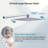 10 Inch High Pressure Rain Shower Head Combo with Extension Arm,Adjustable Handheld Dual Shower Head 2.5 GPM-107143226
