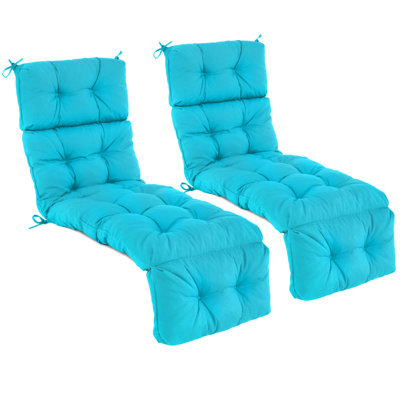 73" Lounge Chaise Cushion Padded Recliner Cushion Indoor Outdoor