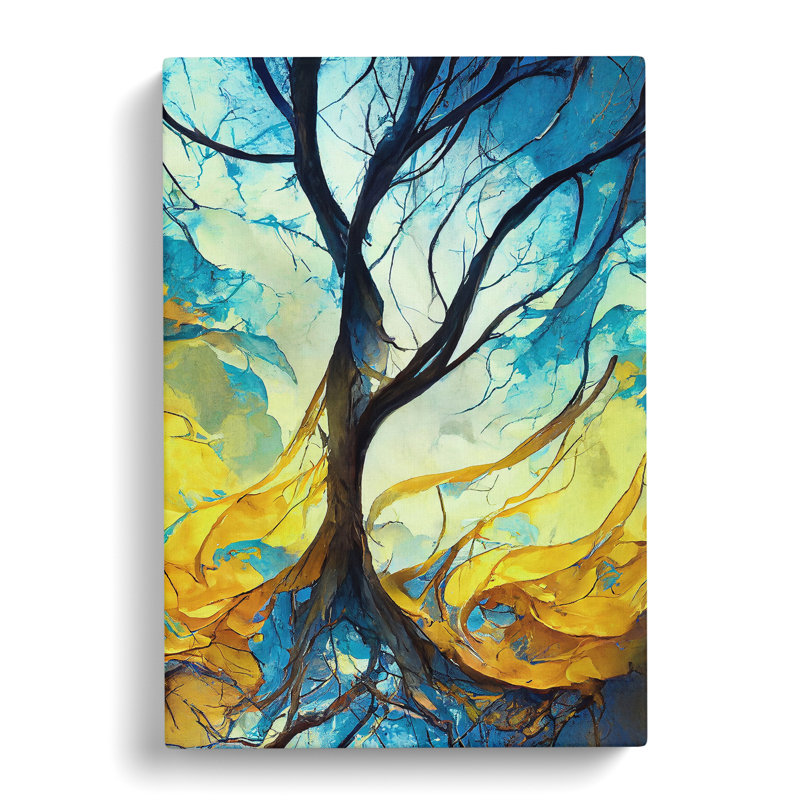 Abstract Tree No.2 - Wrapped Canvas Print, 50cm H x 35cm W x 3cm D