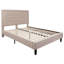Lit plateforme capitonné Aluino Matelas à ressorts ensachés-829323432-829323446