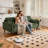 69" Mid-Century Modern Channel Tufted Loveseat-116326988