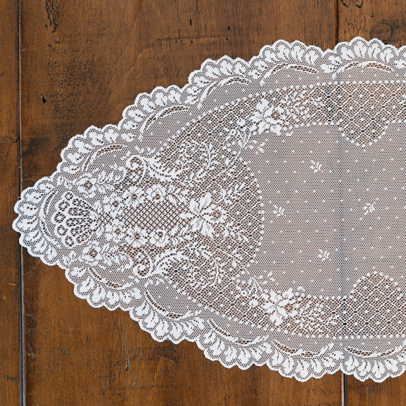 Ensemble de napperons 4 pièces Cornelia, Blanc