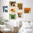 " Multicolor Colorful Mid-Century Grunge Paint Stroke Abstract Geometric " 7 - Pieces-92573591-99535722