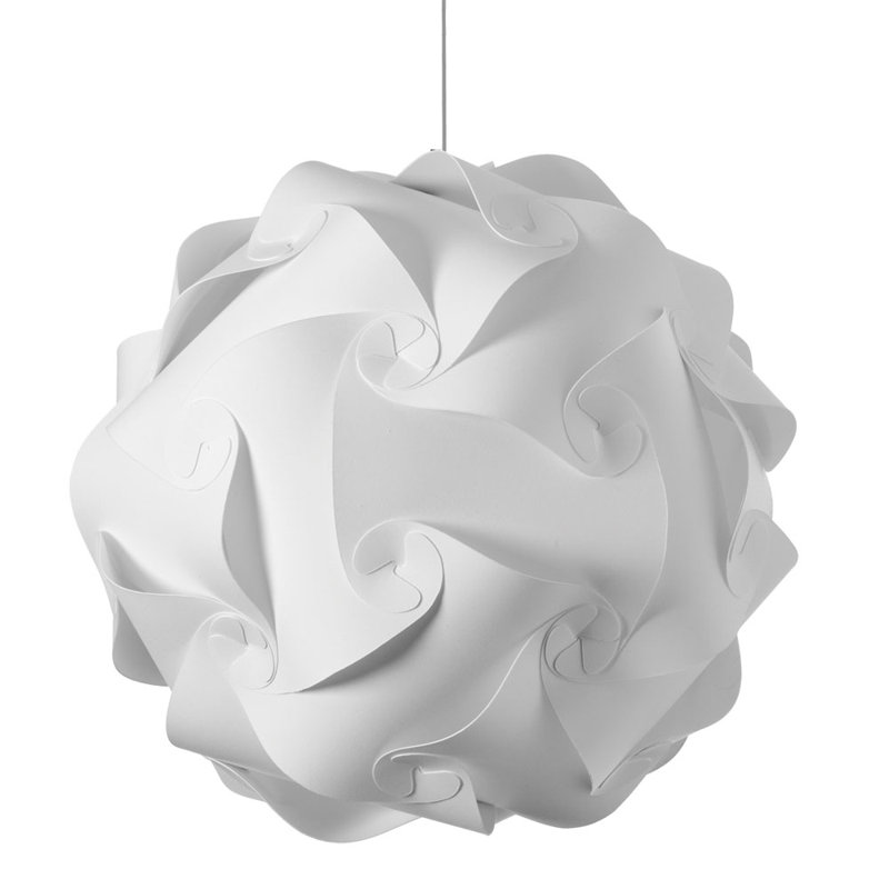 Globus 3 Light Unique / Statement Globe Chandelier, White