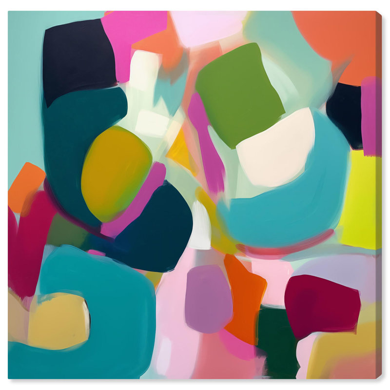 "Colorful Dimensions I", reproduction d'art moderne sur toile par Art Remedy, H 40 po x l 40 po x P 1,5 po, Toile tendue