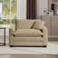 Fauteuil d'appoint simple en velours côtelé-1410417120