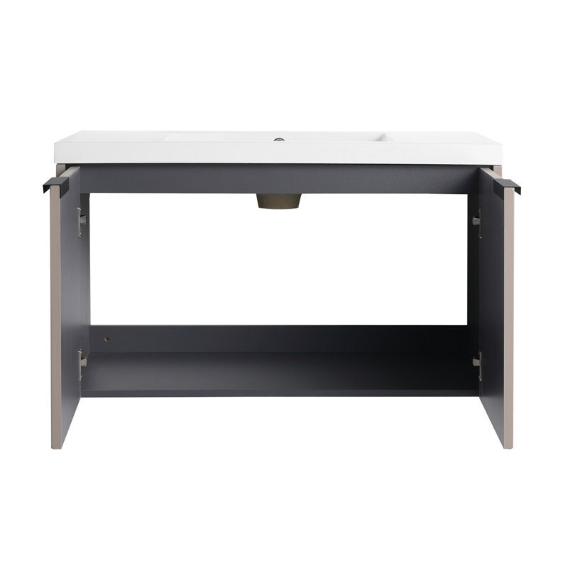 Wall Mounted Bathroom Vanity, Khaki