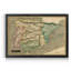 Carte de l’Espagne de Thomson-impression d’art graphique sur toile encadrée-1386266122-1386266164