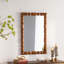 Miroir mural rétro en bois sculpté