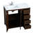 Slayton 36 " W Freestanding Standard 1 Single Vanity Bathroom Vanity With Engineered Marble Top-1119013509