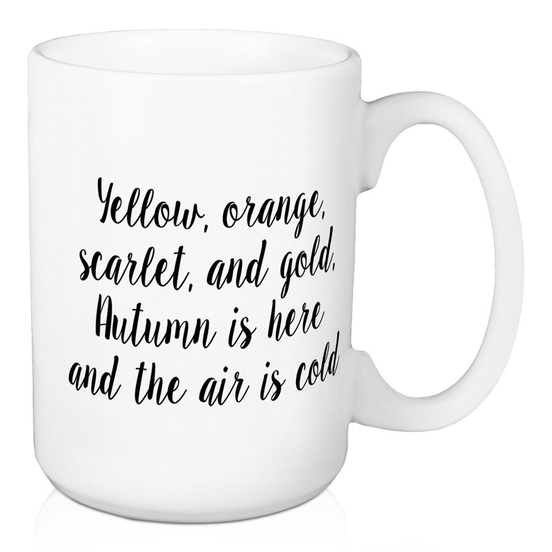 Grande tasse à café automne rhyme Painswick