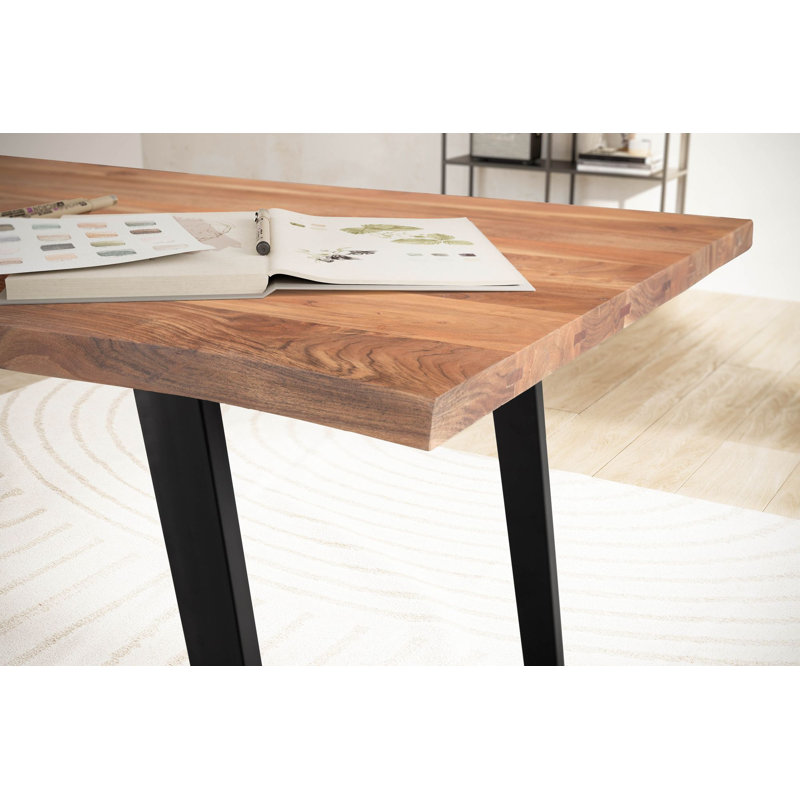 Versa Metal Base Writing Desk, 76 cm H x 140 cm W x 80 cm D