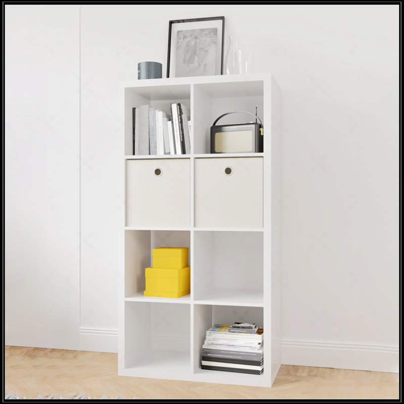 Rangement pour 8 cubes Smart Cube avec tablettes arrière ouvertes, White