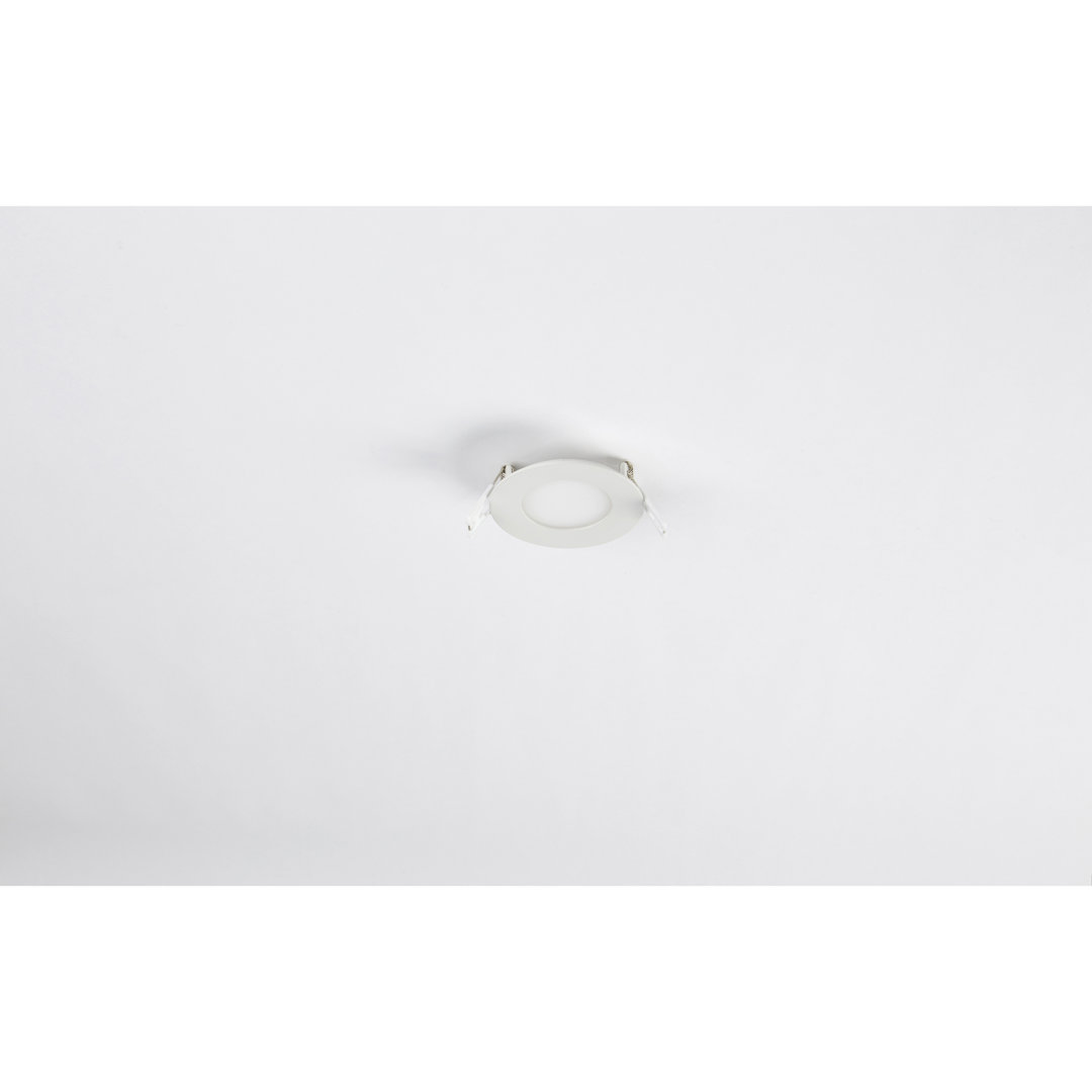 Recessed Round Panel Light, 8W LED, 3000k, White