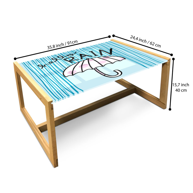 Jaleon Sled Coffee Table, 90cm H x 62cm W x 40cm D