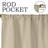 Modern Linen Inspired Classic Solid 100% Polyester Room Darkening Curtain Panel-509002647-488789463