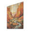 Canyon Canyon Sunset Sunset, paysage audacieux sur bois de pin naturel-1790811957