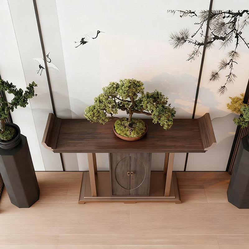 Nouvelle console de style chinois, H 34,6 po x l 70,9 po x P 15 po