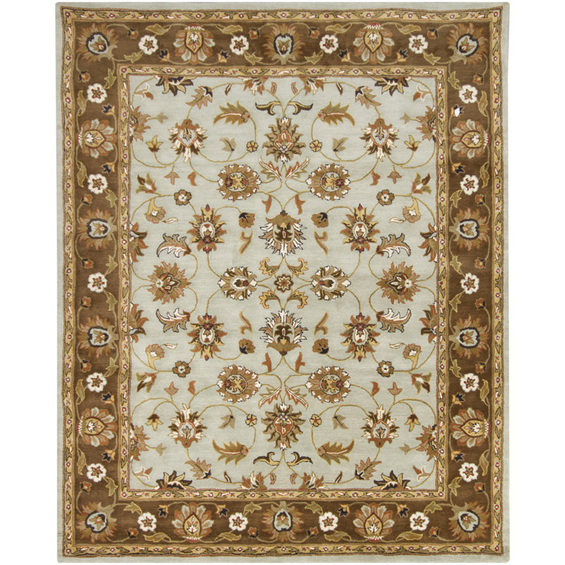 Perrussia Beige Area Rug, Rectangle 8' x 10'
