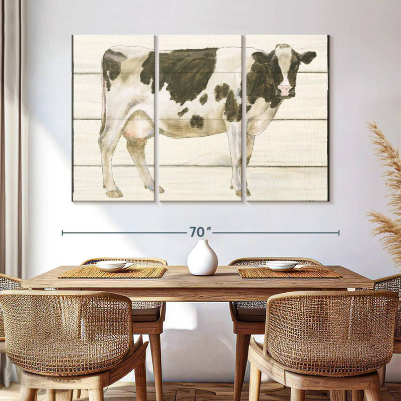 Brampt Country Cow I, H 42 po x l 65 po