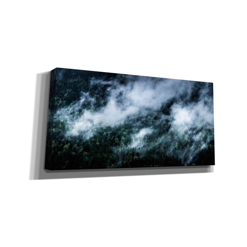 «Foggy Mornings In The Mountains» par Nicklas Gustafsson, art mural sur toile, 40 po x 20 po, H 12 po x l 24 po x P 0,75 po