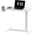 Adjustable Overbed Bedside Table With Wheels Pneumatic Mobile Standing Desk Laptop Desk Rolling Computer Cart Movable Overbed Table Hospital Home Use(27.6" W X 15.7" D)-1919040069