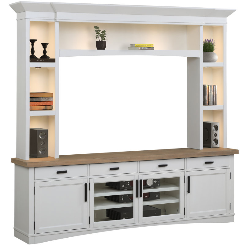 Bankhead Entertainment Center for TVs up to 70", White